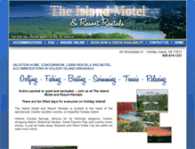 Tablet Screenshot of holidayislandlodging.com